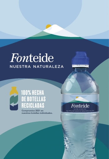 Fonteide lanza su primera botella hecha 100% de plástico reciclado